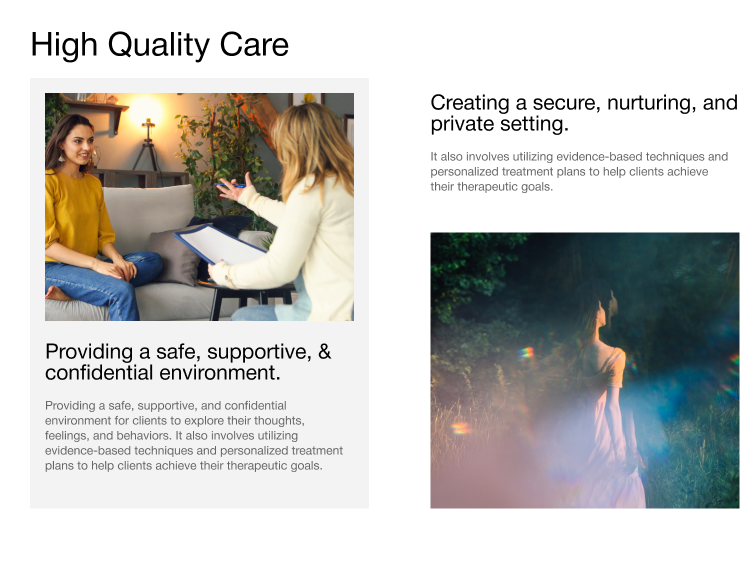 High Quality Care